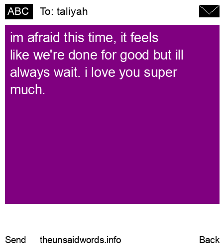 unsent message to taliyah