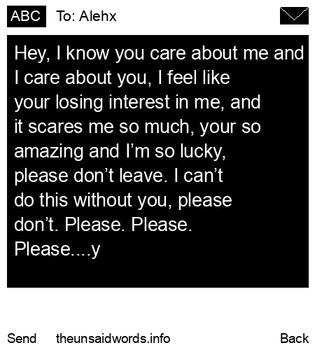 unsent message to Alehx