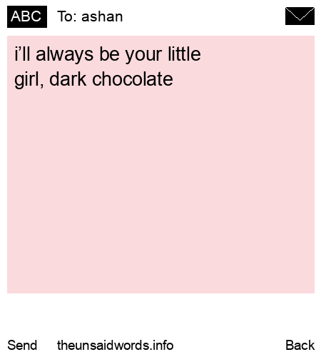 unsent message to ashan