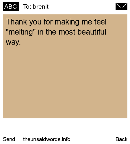 unsent message to brenit