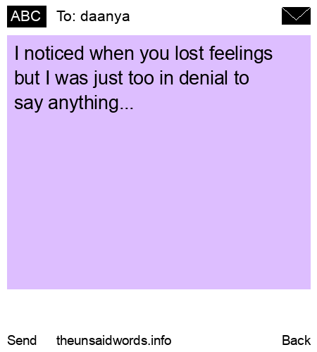 unsent message to daanya