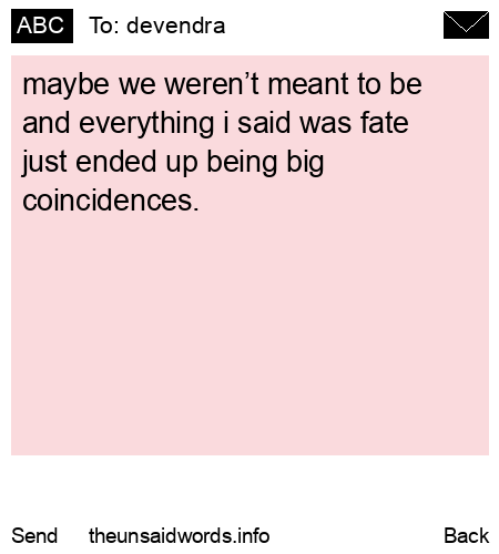unsent message to devendra 