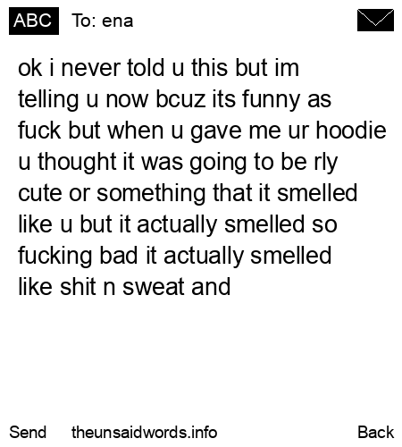 unsent message to ena