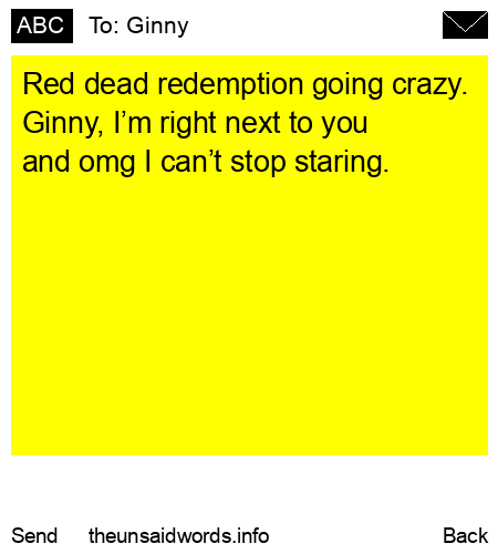 unsent message to Ginny