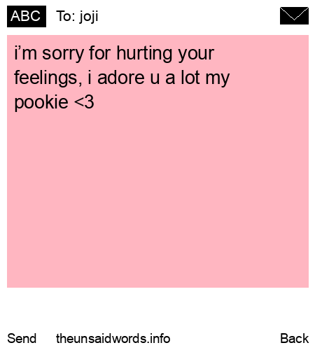 unsent message to joji