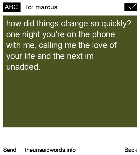 unsent message to marcus