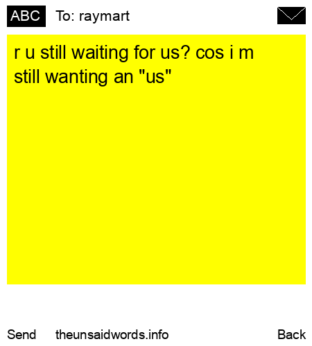 unsent message to raymart
