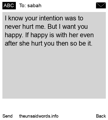 unsent message to sabah