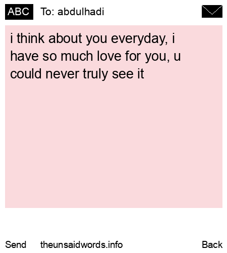 unsent message to abdulhadi
