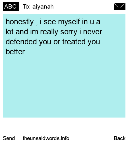 unsent message to aiyanah 