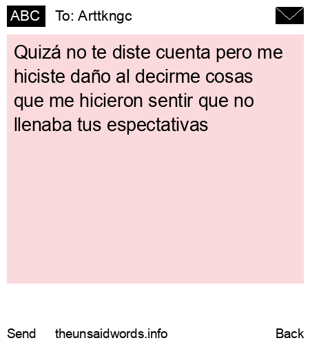 unsent message to Arttkngc