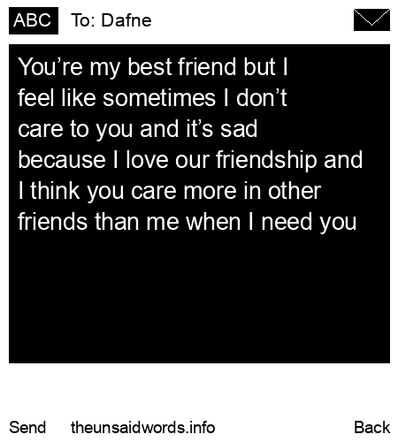unsent message to Dafne