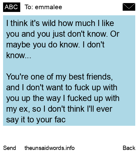 unsent message to emmalee
