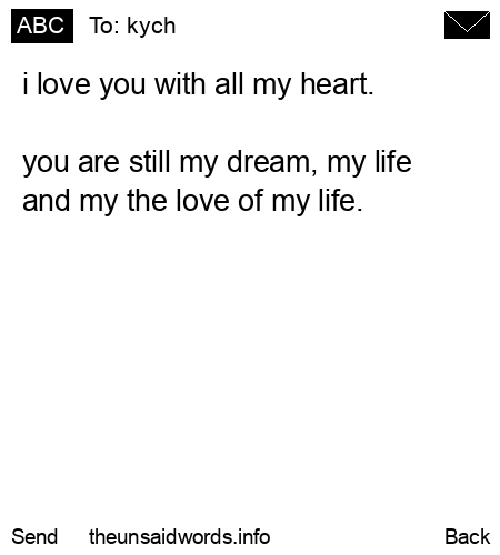 unsent message to kych