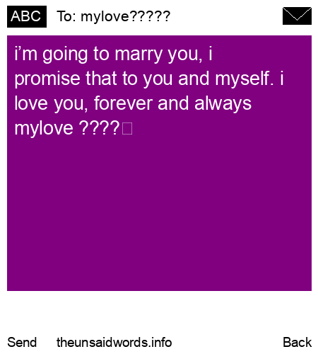 unsent message to mylove?????