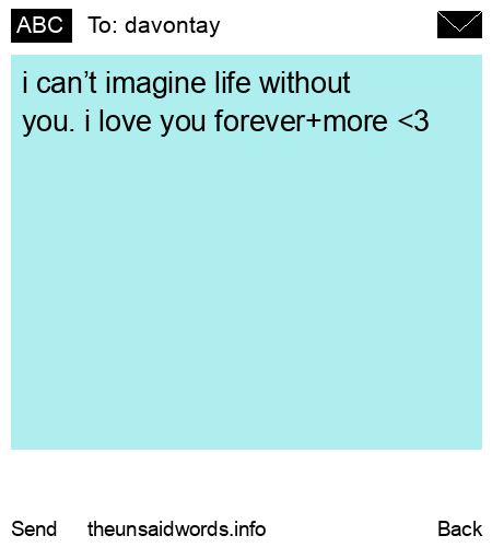 unsent message to davontay