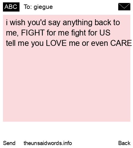 unsent message to giegue