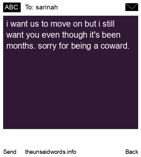 unsent message to sarinah