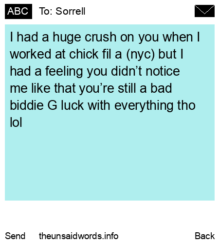 unsent message to Sorrell