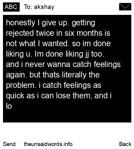 unsent message to akshay