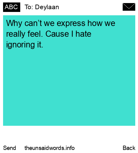 unsent message to Deylaan