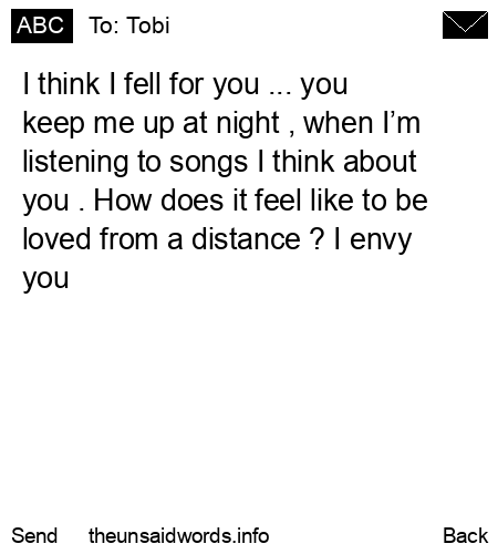 unsent message to Tobi