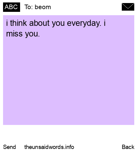 unsent message to beom