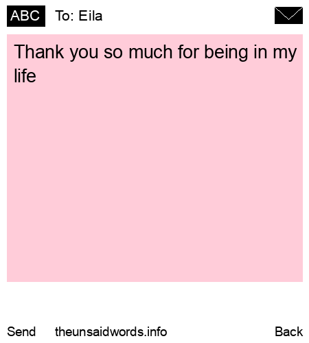 unsent message to Eila