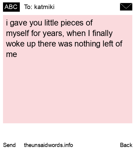 unsent message to katmiki