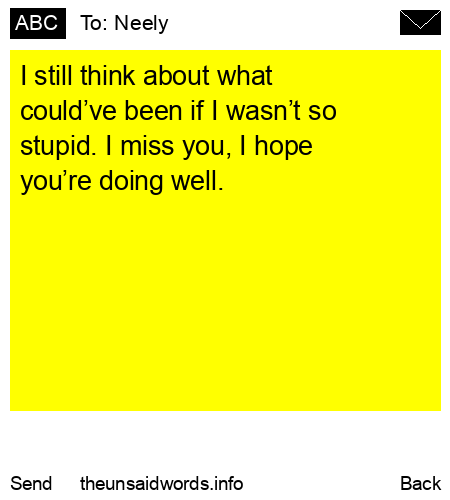 unsent message to Neely