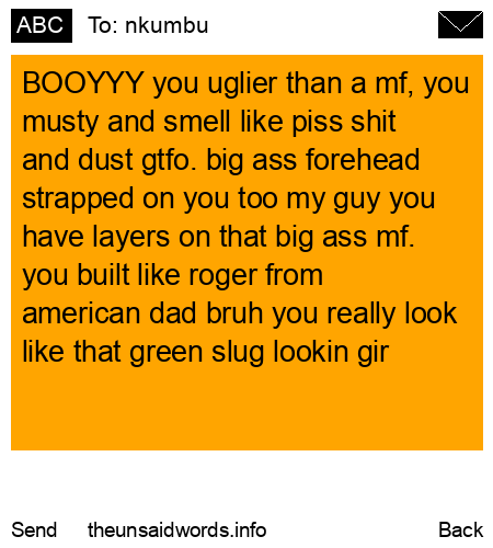 unsent message to nkumbu