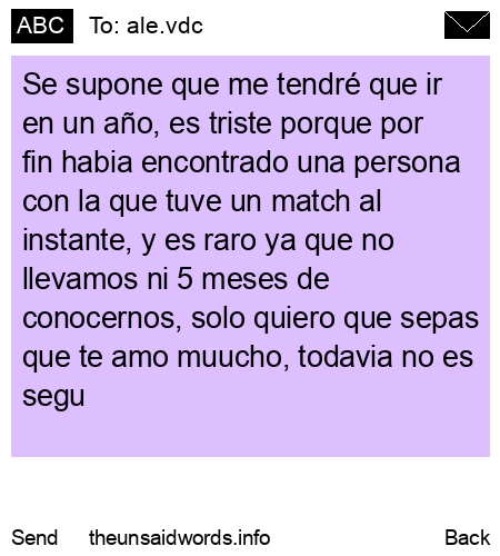 unsent message to ale.vdc