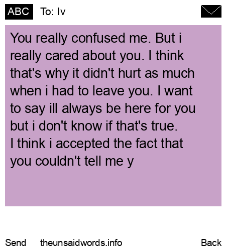 unsent message to Iv