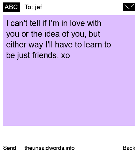 unsent message to jef