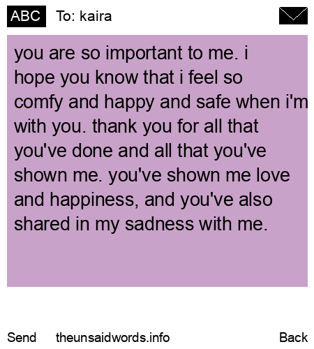 unsent message to kaira