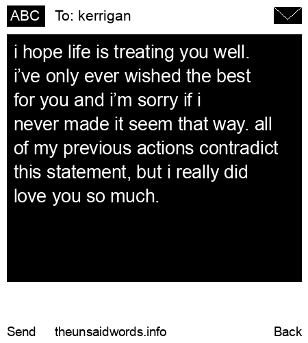 unsent message to kerrigan