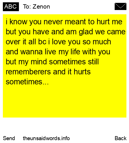 unsent message to Zenon