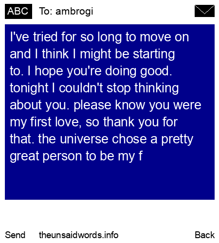 unsent message to ambrogi