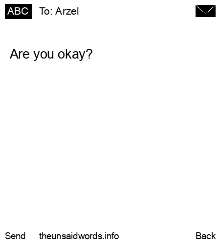 unsent message to Arzel