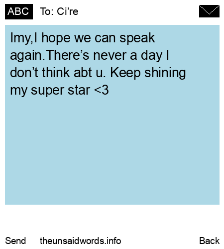 unsent message to Ci’re