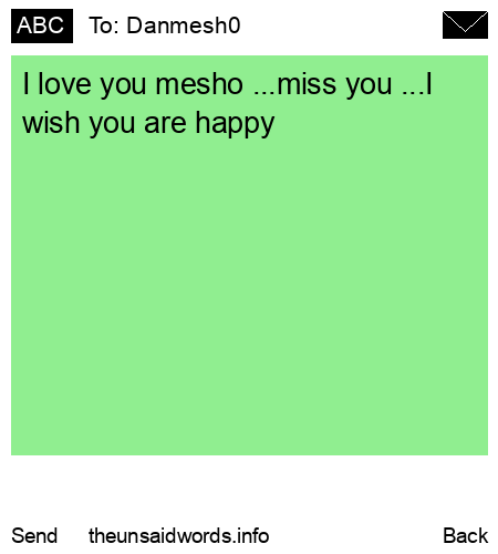 unsent message to Danmesh0