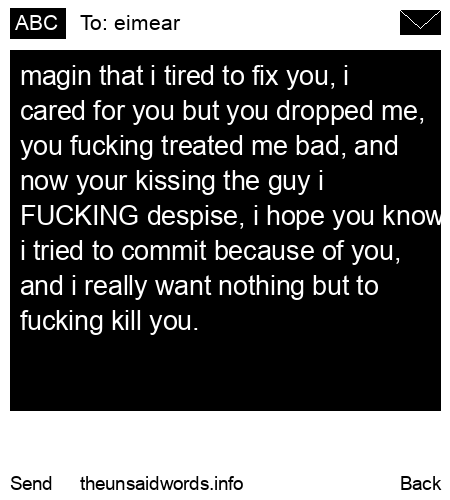 unsent message to eimear