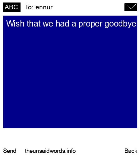 unsent message to ennur