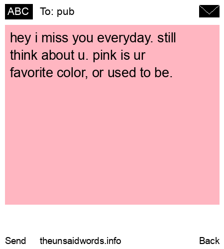 unsent message to pub