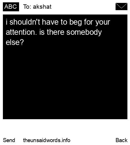 unsent message to akshat