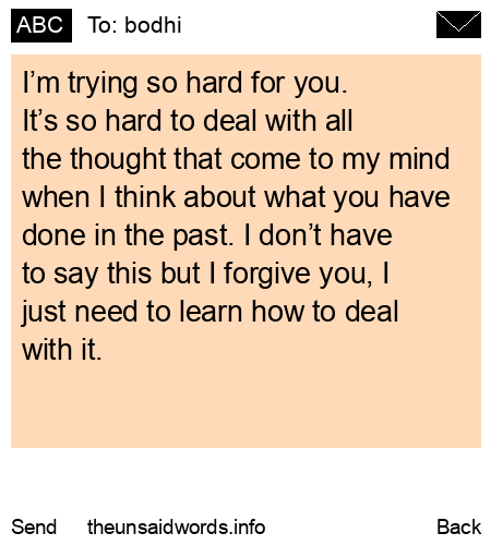 unsent message to bodhi