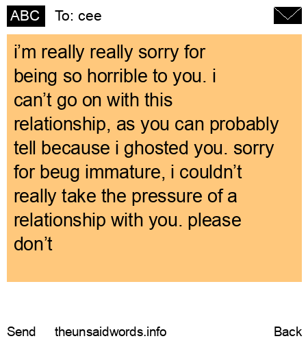 unsent message to cee