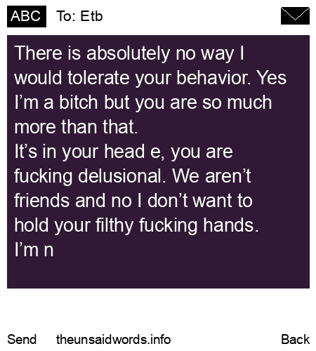 unsent message to Etb