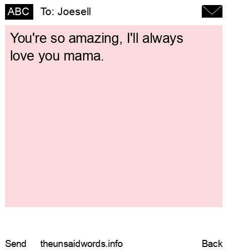 unsent message to Joesell