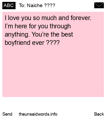 unsent message to Naiche ????